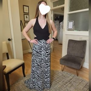 NWT size 6 black & white prom/pageant/evening gown by Jasz Couture